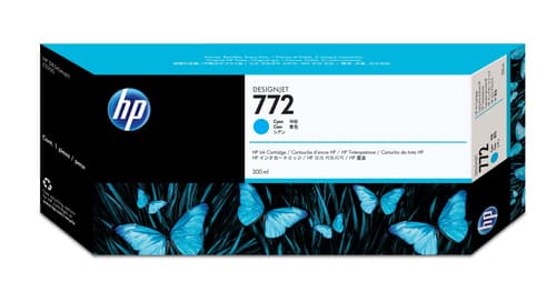 HP 772 cartouche d'encre DesignJet cyan, 300 ml