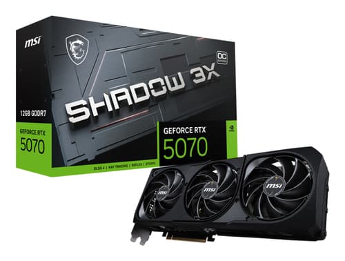 MSI GeForce RTX 5070 12G SHADOW 3X OC NVIDIA 12 Go GDDR7