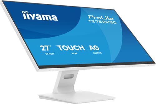 iiyama ProLite T2752MSC-W1AG écran plat de PC 68,6 cm (27") 1920 x 1080 pixels Full HD LCD Écran tactile Blanc