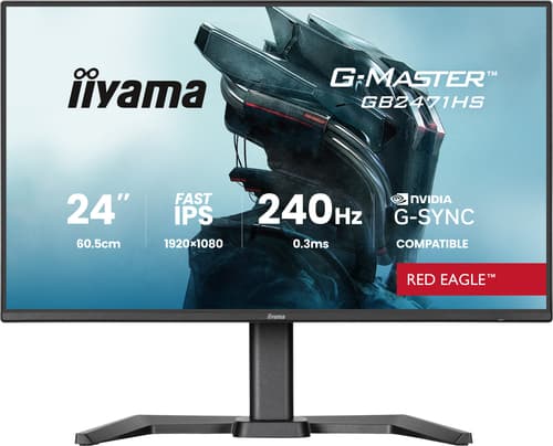 iiyama G-MASTER GB2471HS-B1 écran plat de PC 60,5 cm (23.8") 1920 x 1080 pixels Full HD Noir