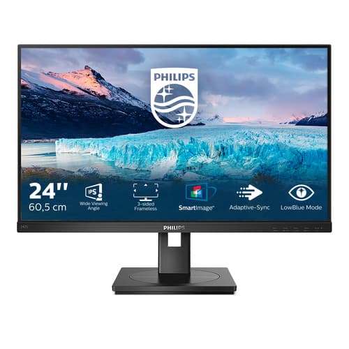 Philips S Line 242S1AE/00 écran plat de PC 60,5 cm (23.8") 1920 x 1080 pixels Full HD LED Noir