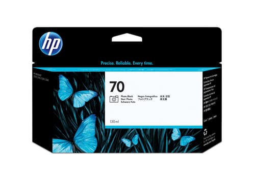HP 70 cartouche d'encre DesignJet noir photo, 130 ml