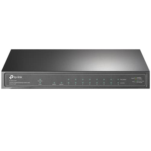 TP-Link TL-SG1210P commutateur réseau Non-géré Gigabit Ethernet (10/100/1000) Connexion Ethernet, supportant l'alimentation via ce port (PoE) Gris
