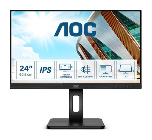 AOC P2 Q24P2Q écran plat de PC 60,5 cm (23.8") 2560 x 1440 pixels Quad HD LED Noir