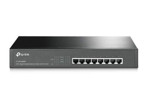 TP-Link TL-SG1008MP commutateur réseau Non-géré Gigabit Ethernet (10/100/1000) Connexion Ethernet, supportant l'alimentation via ce port (PoE) Noir