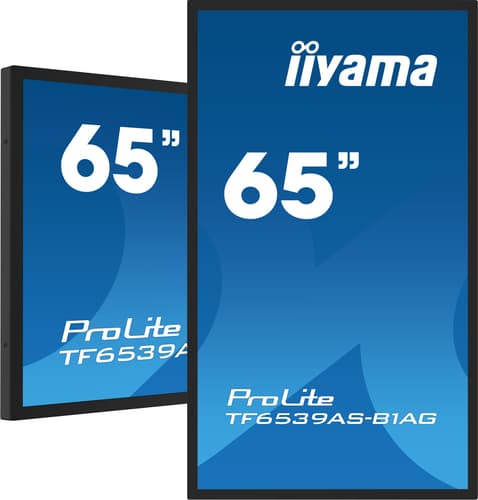 iiyama TF6539AS-B1AG écran plat de PC 163,8 cm (64.5") 3840 x 2160 pixels 4K Ultra HD LED Écran tactile Noir
