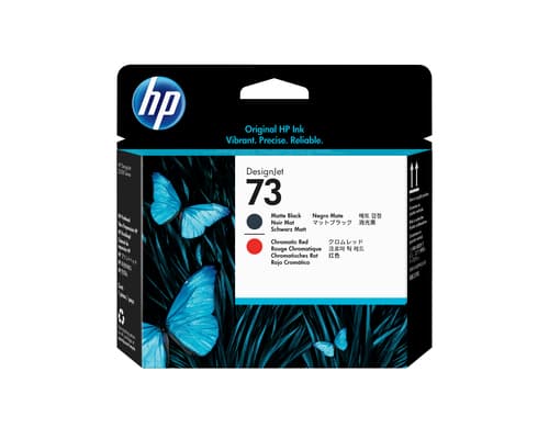 HP 73 tête d'impression DesignJet noir mat et rouge chromatique