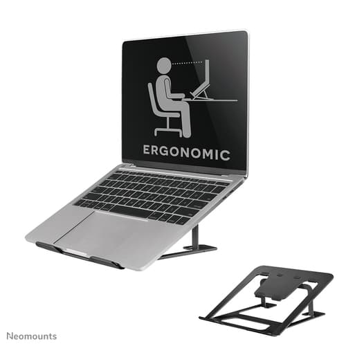 Neomounts NSLS085BLACK Support pour ordinateur portable 10-17" - pliable - compact - universel