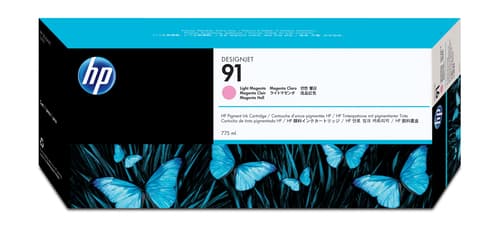 HP 91 DesignJet cartouche d'encre pigmentée magenta clair, 775 ml