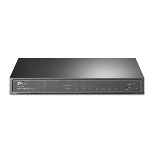 TP-Link JetStream TL-SG2008P commutateur réseau Géré L2/L2+ Gigabit Ethernet (10/100/1000) Connexion Ethernet, supportant l'alimentation via ce port (PoE) Noir