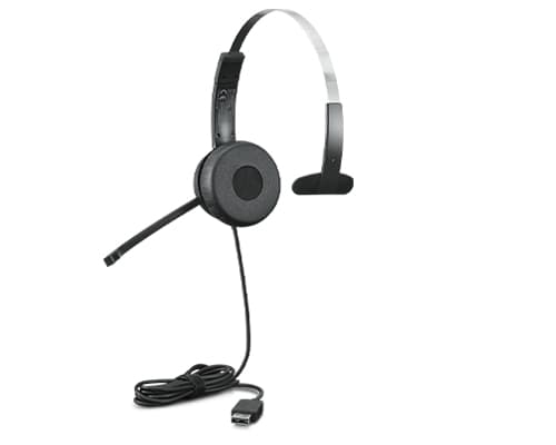 Lenovo 100 Mono Casque Avec fil Arceau Bureau/Centre d'appels USB Type-A Noir