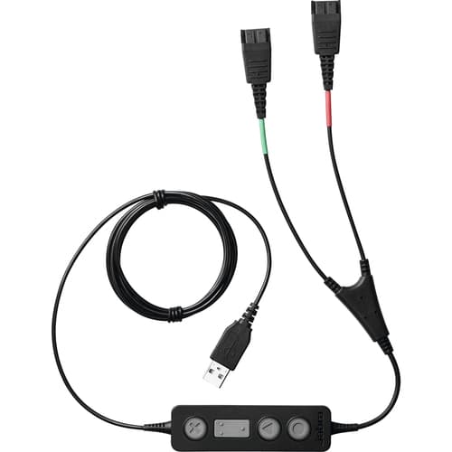 Jabra 265-09 câble audio USB2.0 2x QD Noir