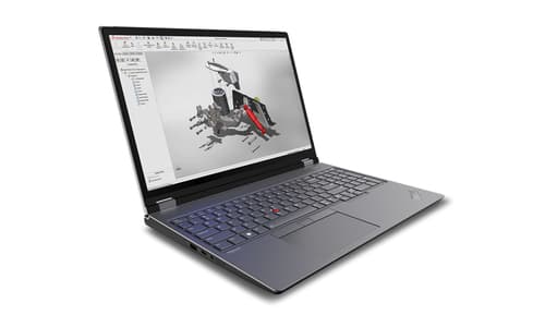 Lenovo ThinkPad P16 Gen 2 Intel® Core™ i7 i7-13850HX Station de travail mobile 40,6 cm (16") WQXGA 16 Go DDR5-SDRAM 512 Go SSD NVIDIA RTX 3500 Ada Wi-Fi 6E (802.11ax) Windows 11 Pro Français Gris, Noir