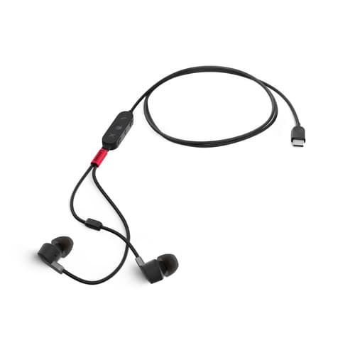 Lenovo 4XD1C99220 casque Avec fil Ecouteurs Musique/Quotidien USB Type-C Noir