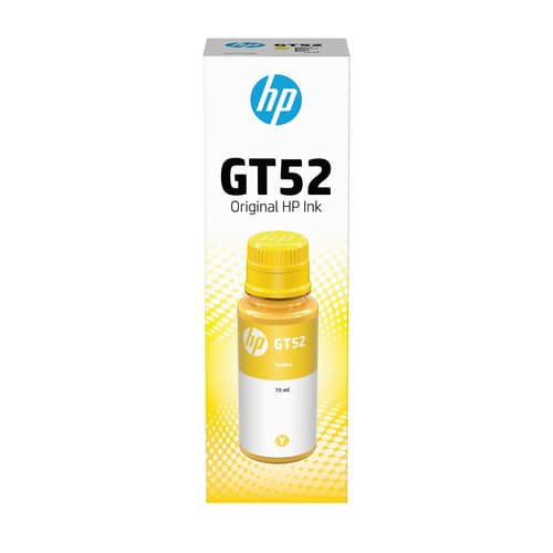 HP Bouteille d'encre jaune GT52 authentique