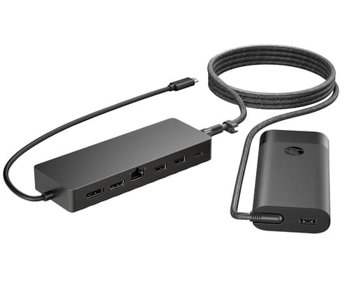 HP Ensemble combiné concentrateur USB-C et chargeur pour PC portable Universal