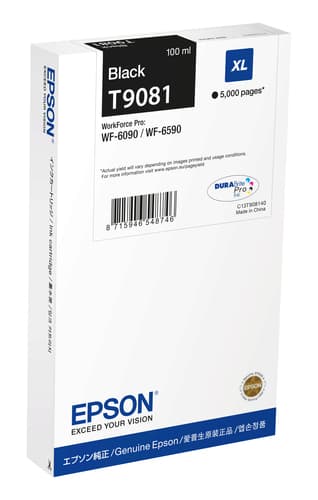 Epson C13T90814N cartouche d'encre 1 pièce(s) Original Rendement élevé (XL) Noir