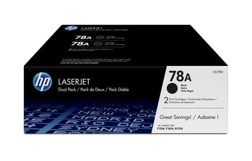 HP 78A pack de 2 toners LaserJet noir authentiques