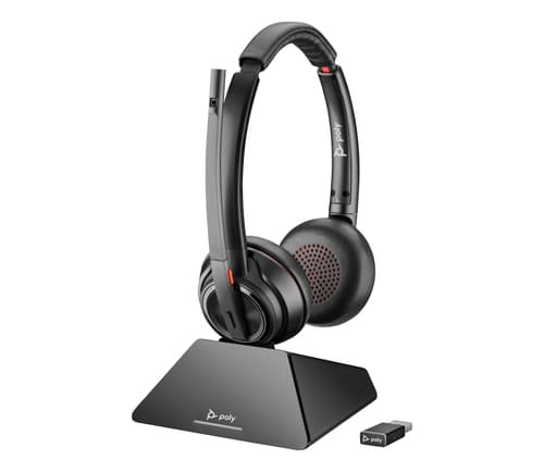 HP Poly Micro-casque Poly Savi 8220 DECT UC USB-A 1880-1900 MHz certifié Microsoft Teams