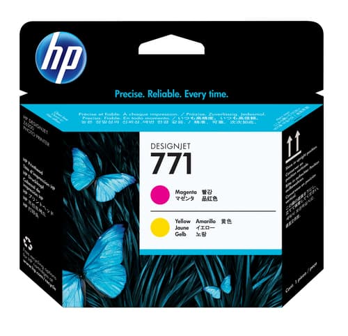 HP 771 tête d'impression DesignJet magenta/jaune