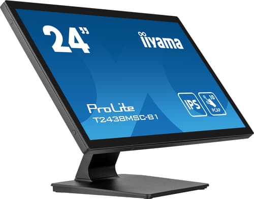 iiyama ProLite T2438MSC-B1 écran plat de PC 60,5 cm (23.8") 1920 x 1080 pixels Full HD LED Écran tactile Noir
