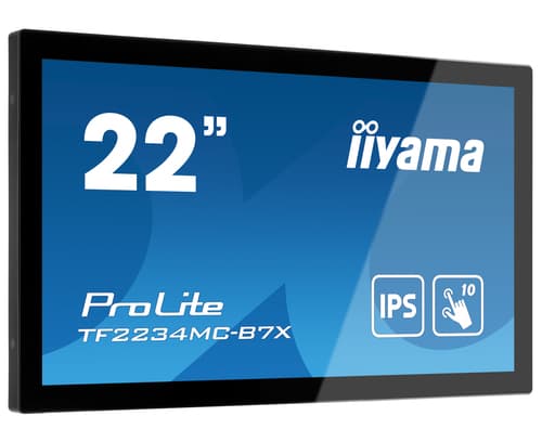iiyama ProLite TF2234MC-B7X écran plat de PC 54,6 cm (21.5") 1920 x 1080 pixels Full HD LED Écran tactile Multi-utilisateur Noir