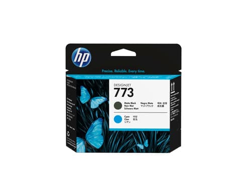 HP 773 tête d'impression Designjet noir mat /cyan