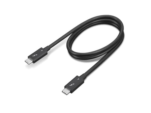 Lenovo 4X91K16968 Câble Thunderbolt 0,7 m 40 Gbit/s Noir