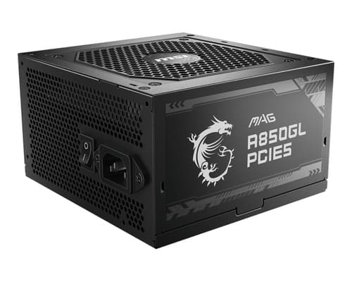 MSI MAG A850GL PCIE5 unité d'alimentation d'énergie 850 W 20+4 pin ATX ATX Noir