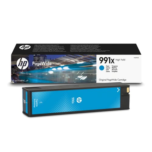 HP Cartouche d’encre cyan PageWide 991X grande capacité authentique