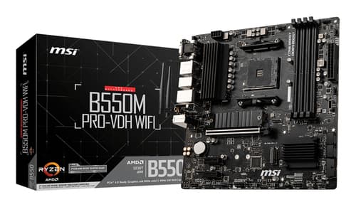 MSI B550M PRO-VDH WIFI carte mère AMD B550 Emplacement AM4 micro ATX