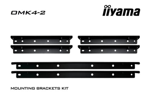 iiyama OMK4-2 kit de support Noir