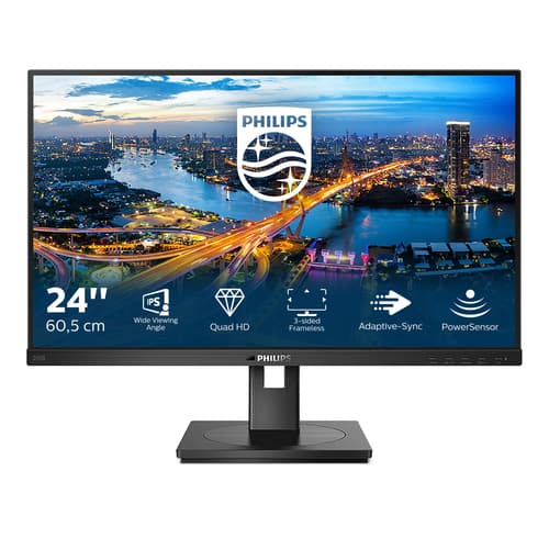 Philips B Line 245B1/00 écran plat de PC 60,5 cm (23.8") 2560 x 1440 pixels Quad HD LED Noir