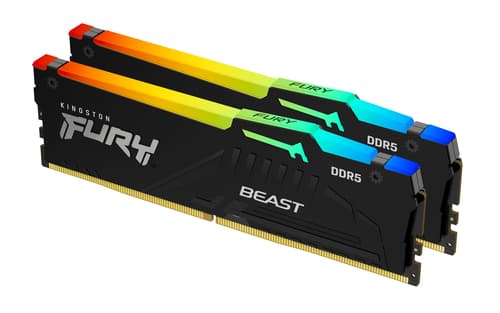Kingston Technology FURY Beast 16 Go 5200 MT/s DDR5 CL40 DIMM (Kits de 2) RGB
