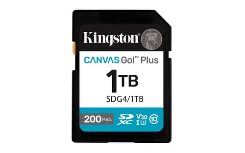 Kingston Technology Canvas Go! Plus 1 To SDXC Canvas Go Plus Gen4 200 Mo/s C10 UHS-I U3 V30