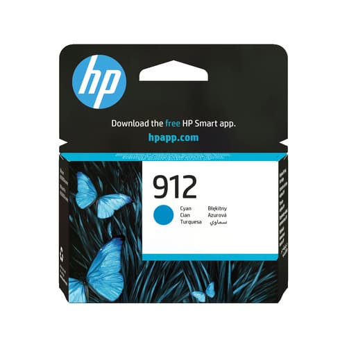 HP 912 Cartouche d'encre cyan authentique
