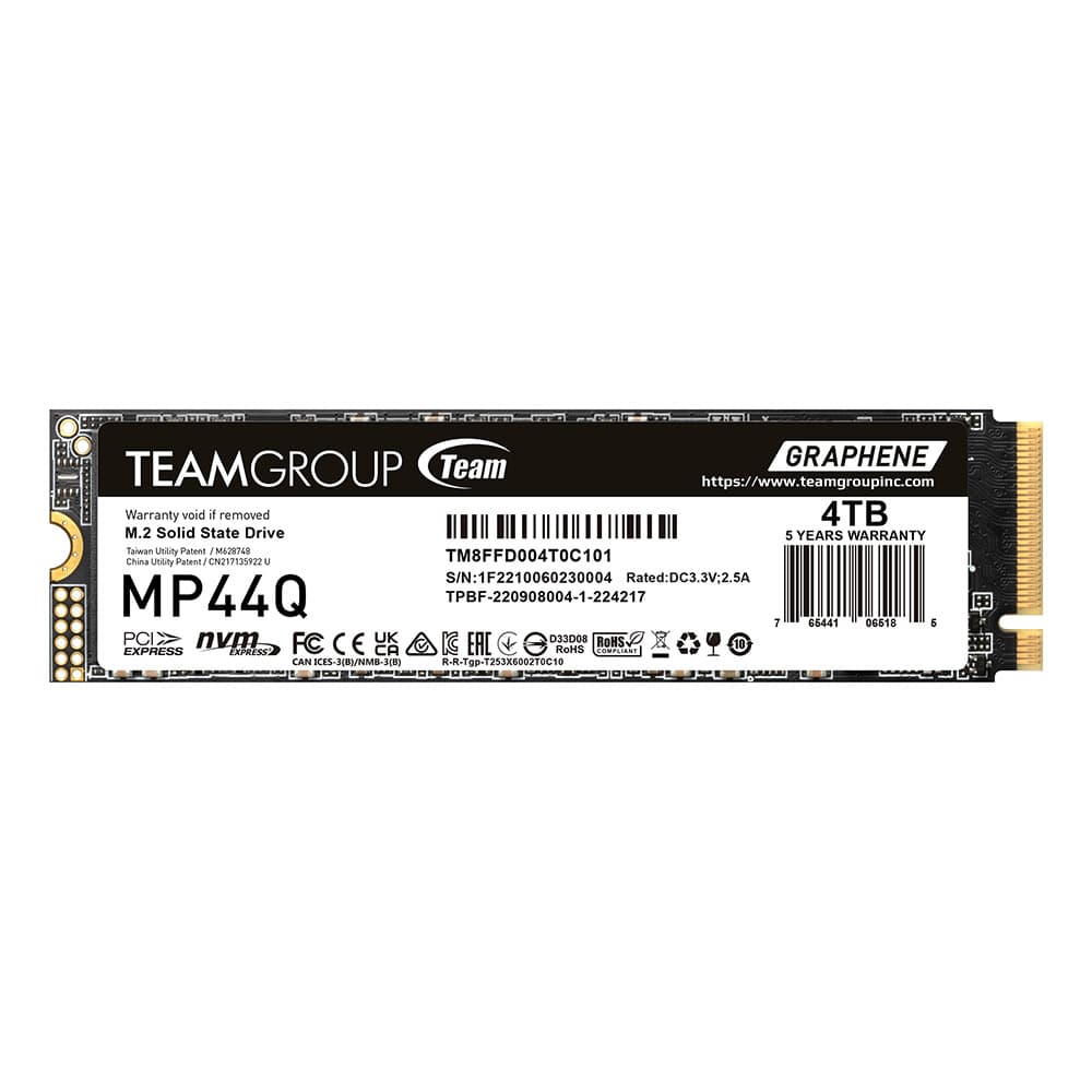 TeamGroup MP44Q M.2 PCIe Gen4 x4 with NVMe 1.4 -M key 2280
2TB