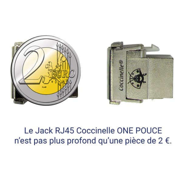 SOCAMONT Connecteur RJ45 Jack Coccinelle® One Pouce Keystone CAT 6A FTP