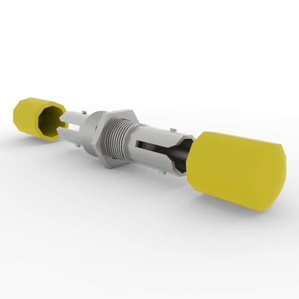 SOCAMONT Traversée de cloison optique ST monomode OS1/2 9/125 simplex (jaune)