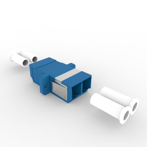 SOCAMONT Traversée de cloison optique LC monomode OS1/2 9/125 (bleu), Type : Duplex