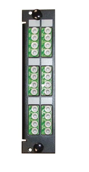 SOCAMONT MODULE MONO LC/APC 6 QUAD POUR TIROIR 3 MODULES