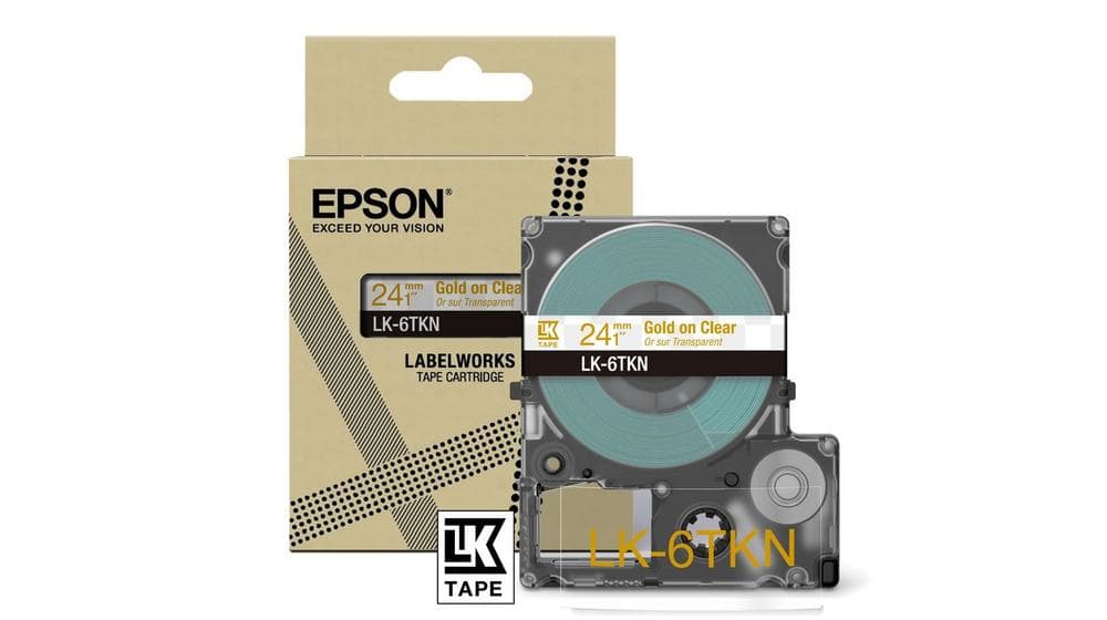 Epson LK-6TKN Or, Transparent