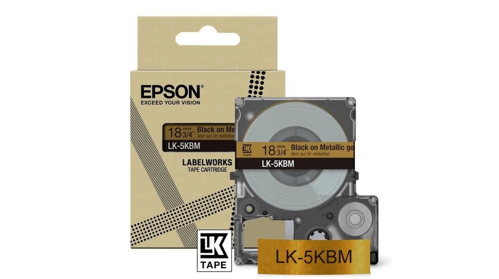 Epson LK-5SBM Noir, Argent