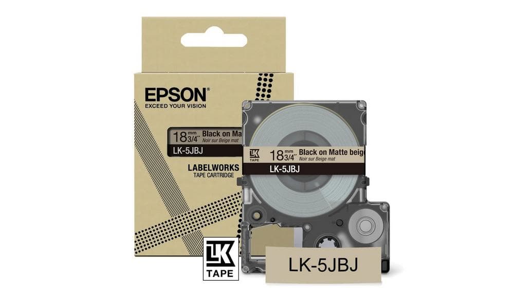 Epson LK-5JBJ Beige, Noir