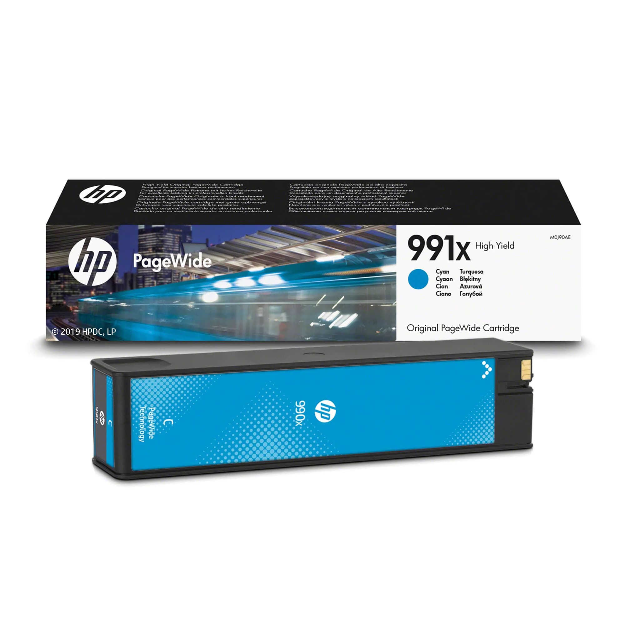 HP Cartouche d’encre cyan PageWide 991X grande capacité authentique