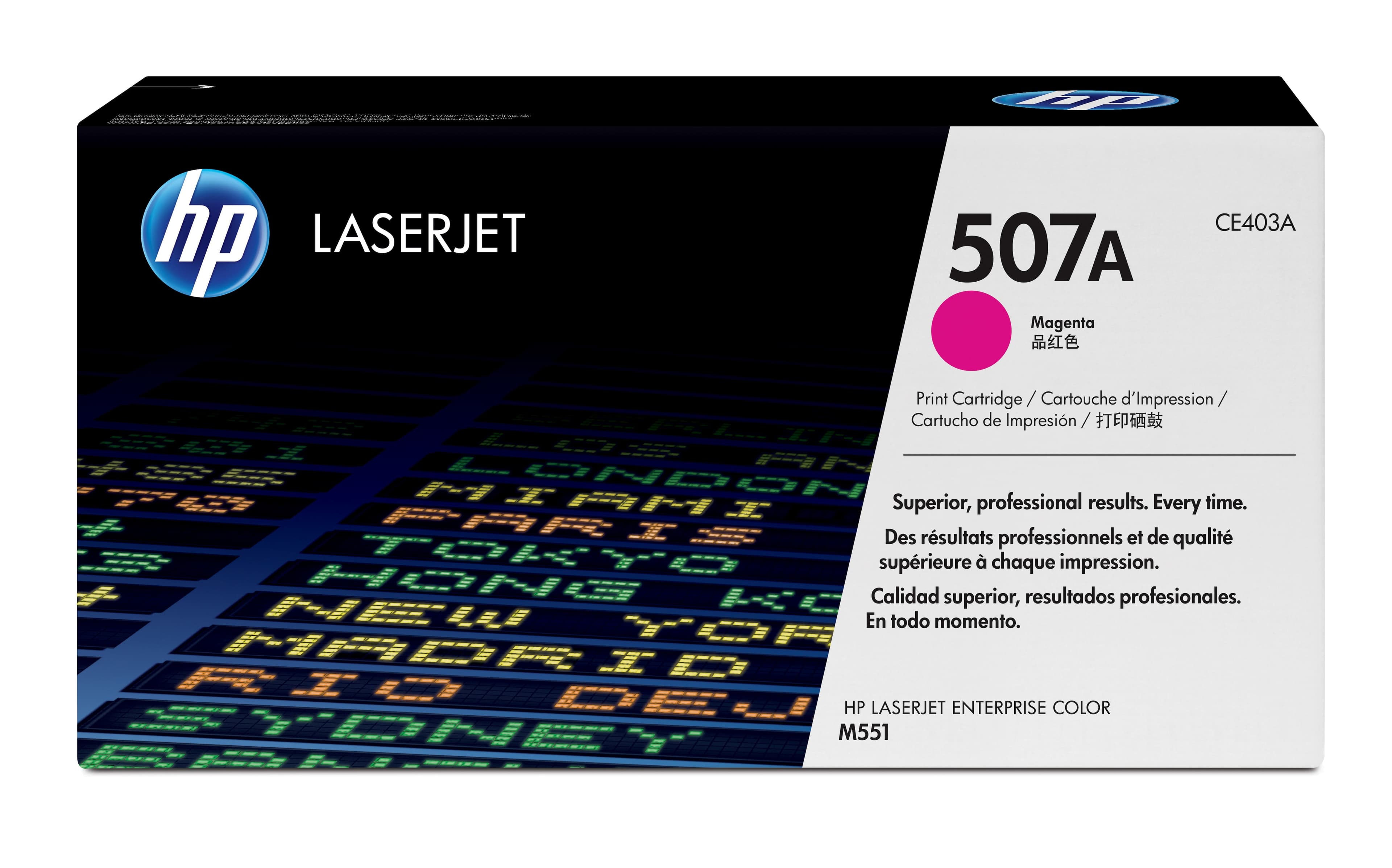 HP 507A toner LaserJet magenta authentique