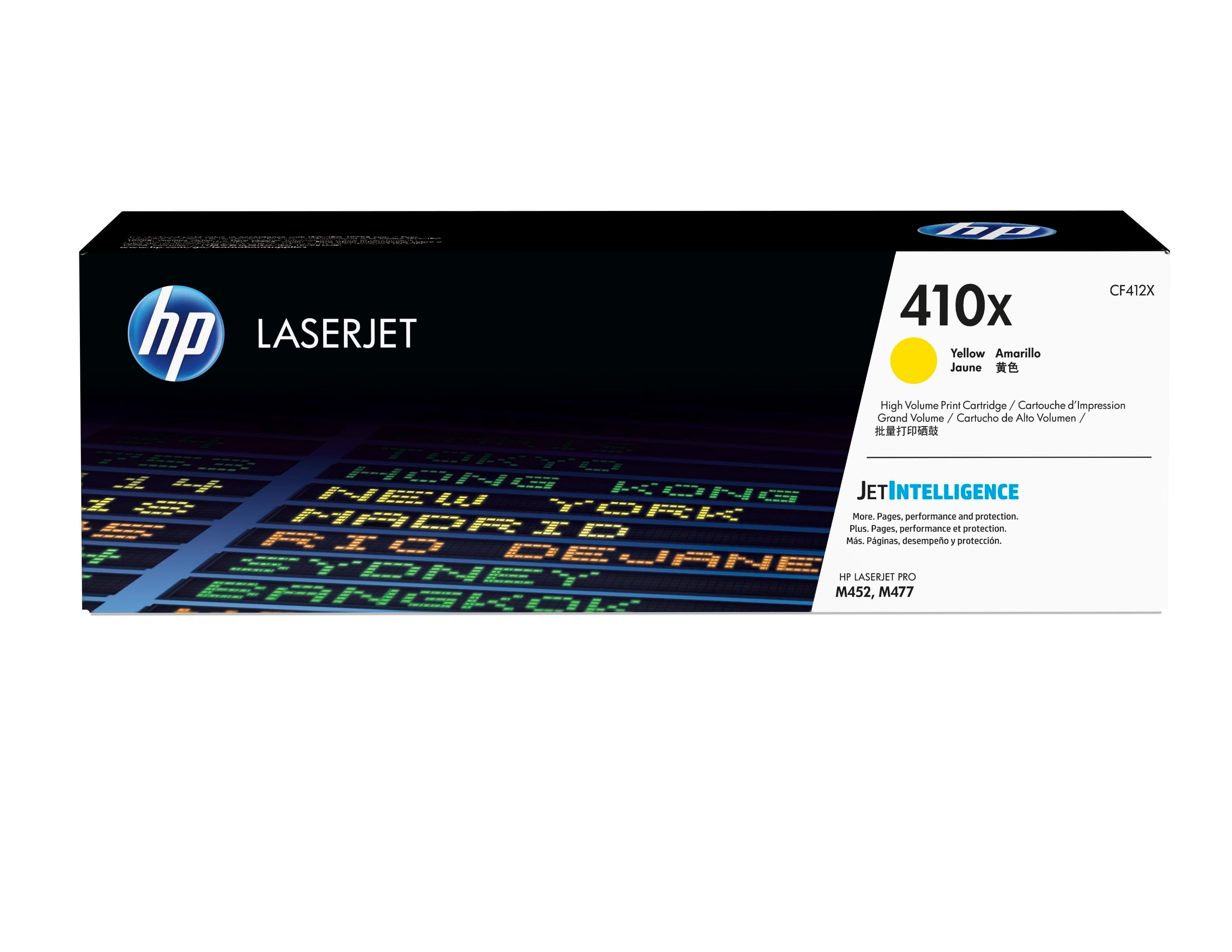 HP 410X toner LaserJet jaune grande capacité authentique