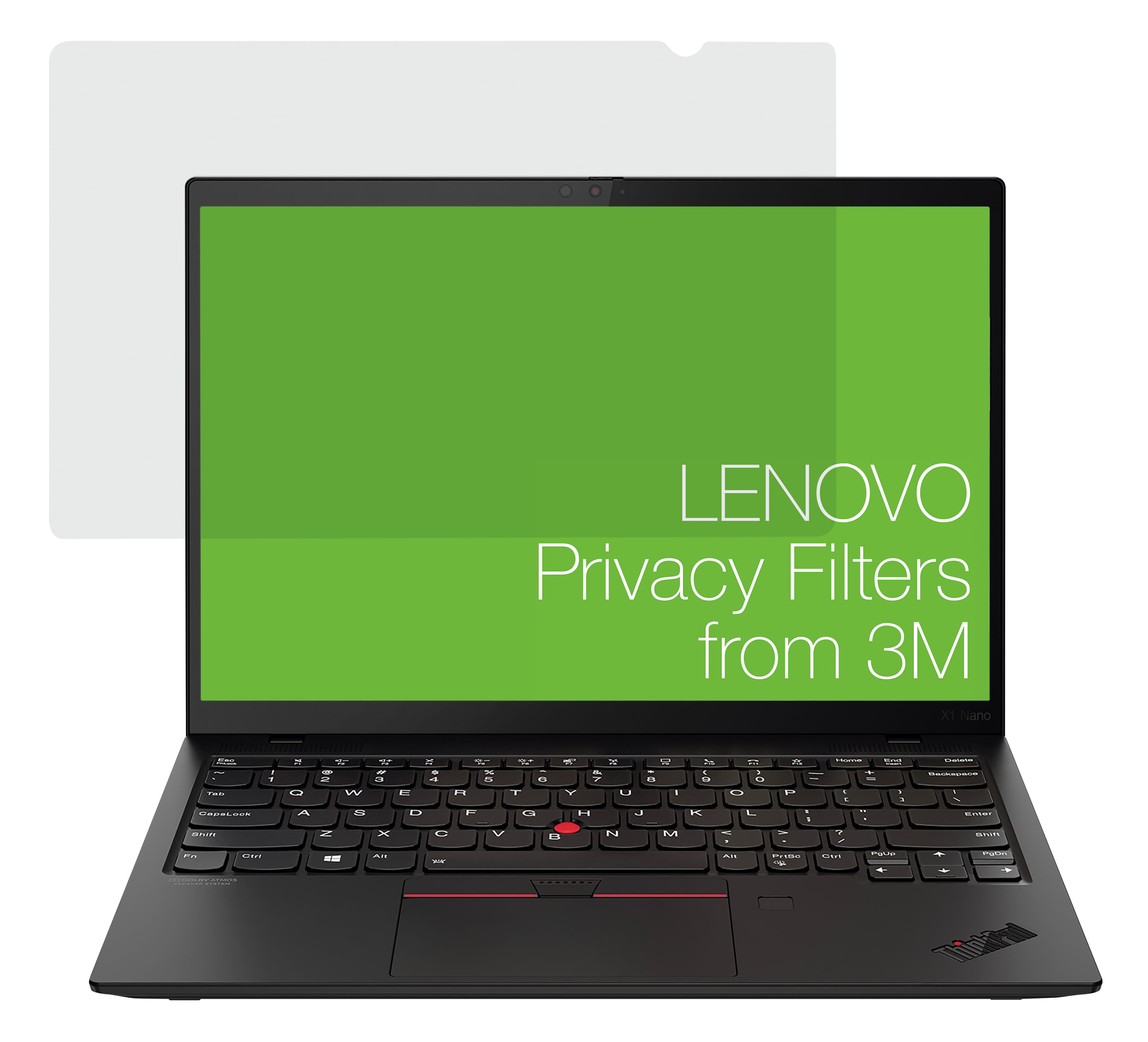 Lenovo 4XJ1D34301 filtre anti-reflets pour écran et filtre de confidentialité 33 cm (13") Netbook Filtre de confidentialité sans bords pour ordinateur