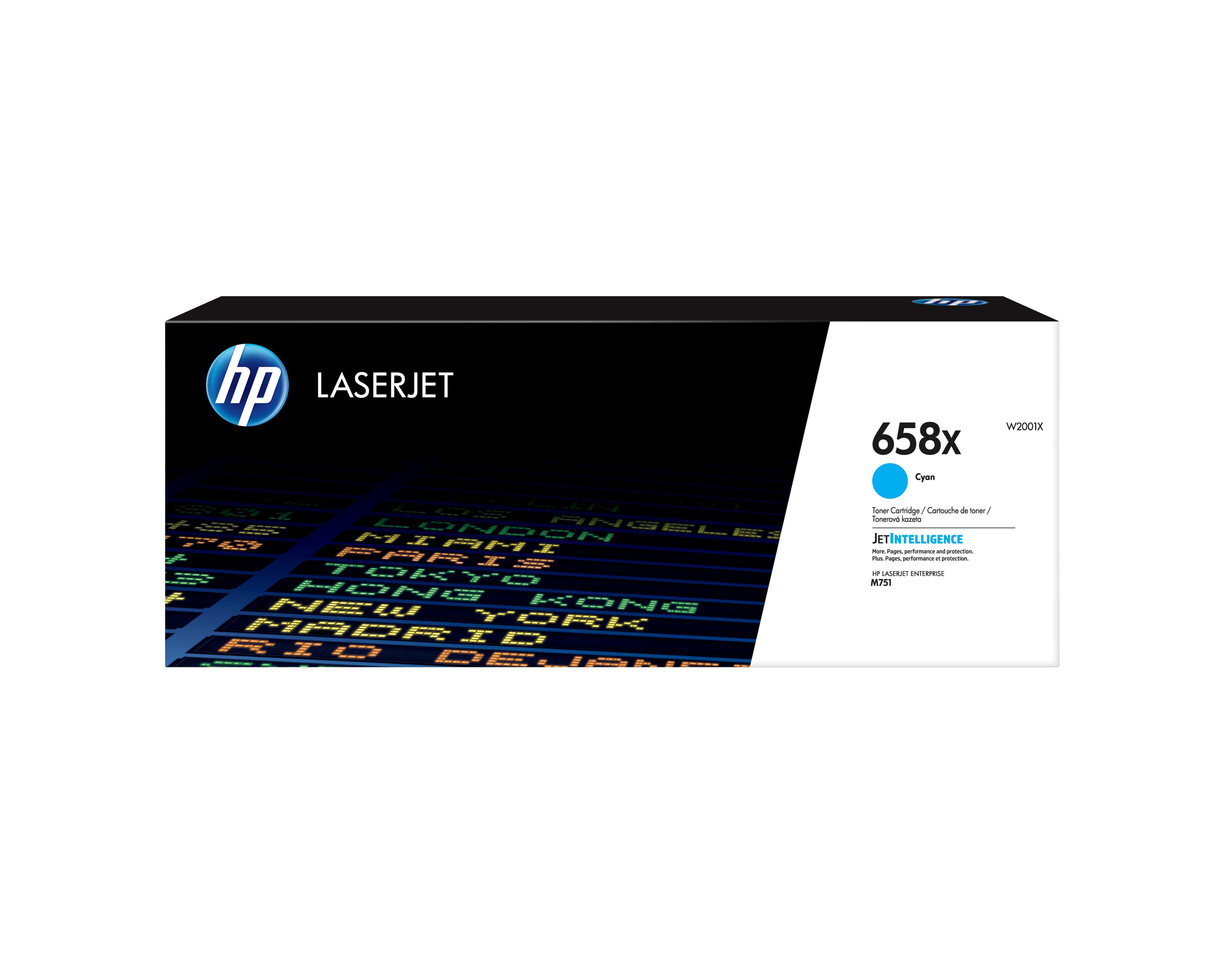 HP Toner cyan LaserJet 658X authentique grande capacité
