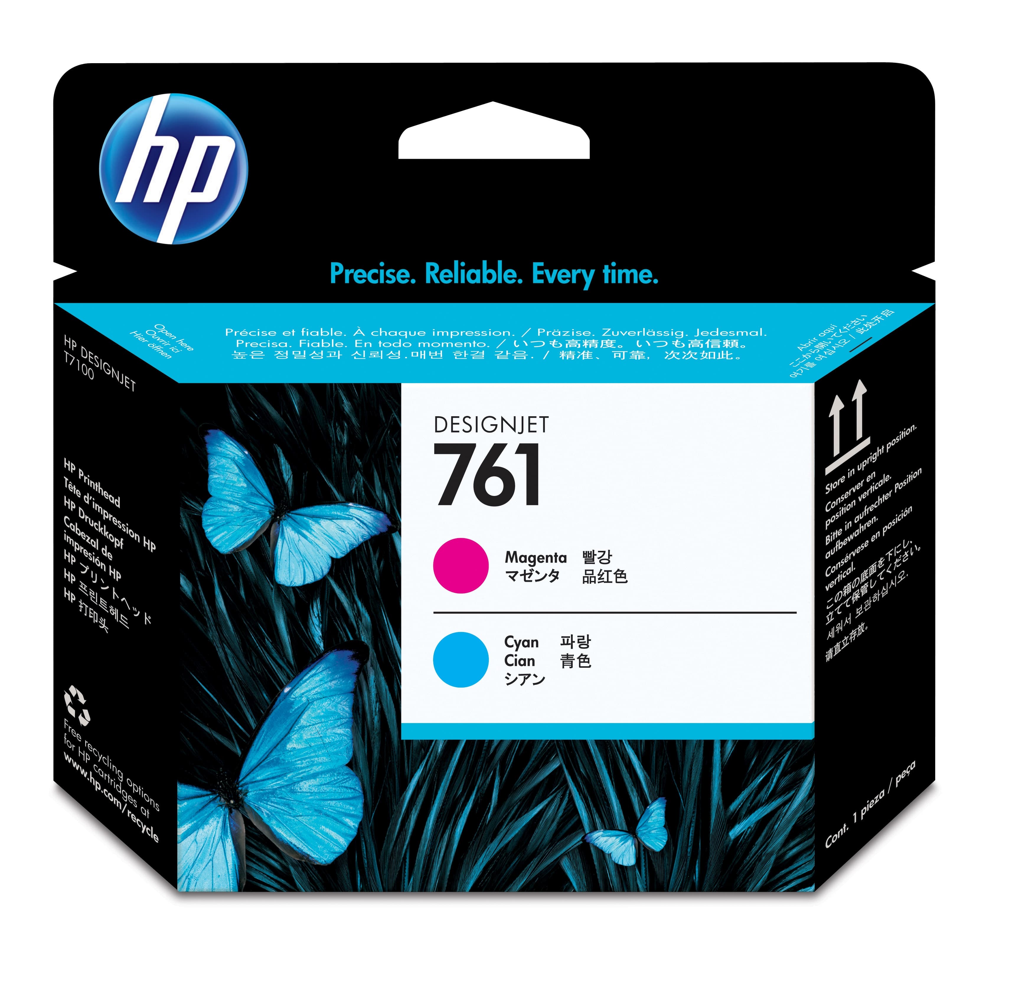 HP 761 tête d'impression Designjet magenta/cyan